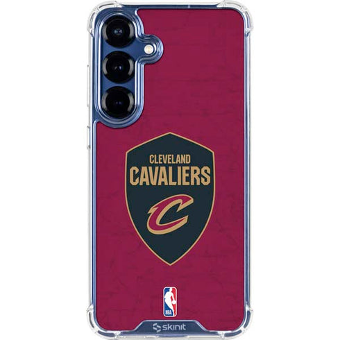 NBA Cleveland Cavaliers Distressed Galaxy S25 Clear Case