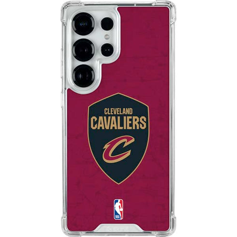 NBA Cleveland Cavaliers Distressed Galaxy S25 Ultra Clear Case