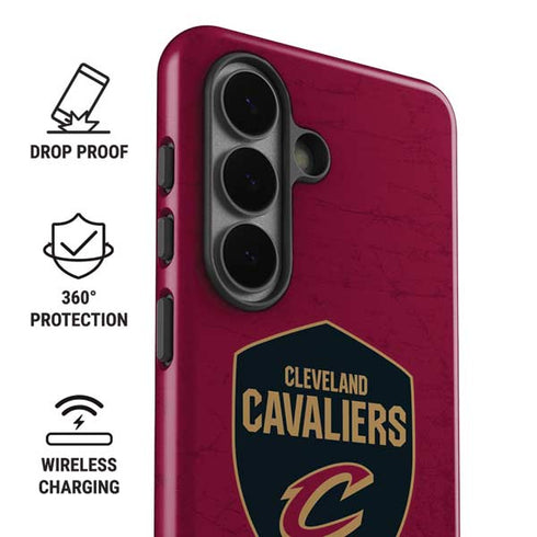 NBA Cleveland Cavaliers Distressed Galaxy S26 Impact Case