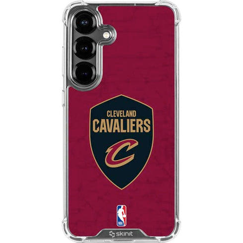 NBA Cleveland Cavaliers Distressed Galaxy S26 Plus Clear Case