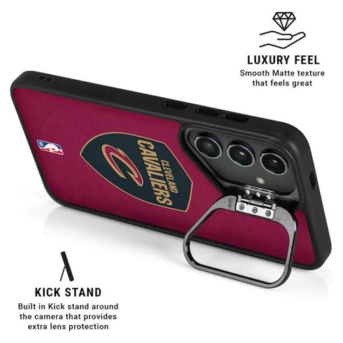 NBA Cleveland Cavaliers Distressed Galaxy S26 Plus Kickstand Case