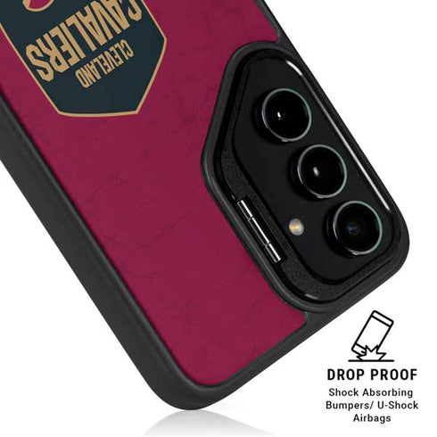 NBA Cleveland Cavaliers Distressed Galaxy S26 Plus Kickstand Case