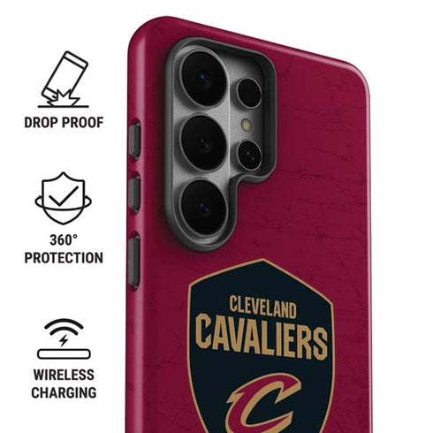NBA Cleveland Cavaliers Distressed Galaxy S26 Ultra Impact Case