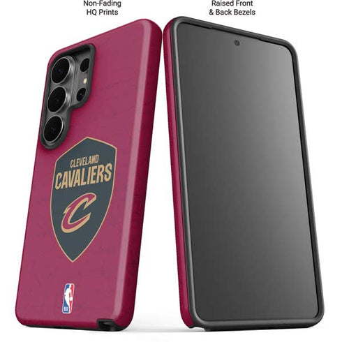 NBA Cleveland Cavaliers Distressed Galaxy S26 Ultra Impact Case
