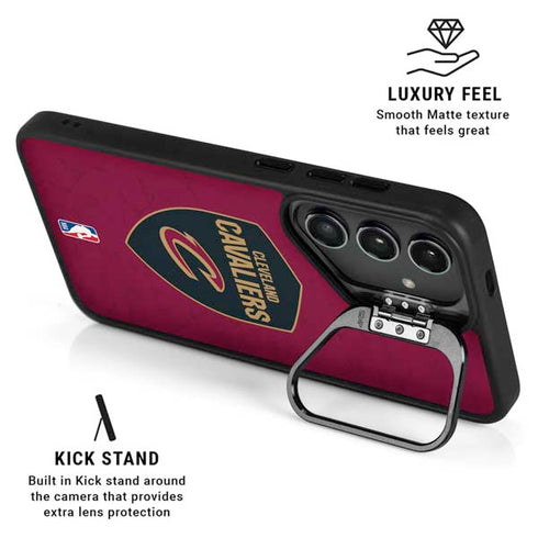 NBA Cleveland Cavaliers Distressed Galaxy S26 Ultra Kickstand Case