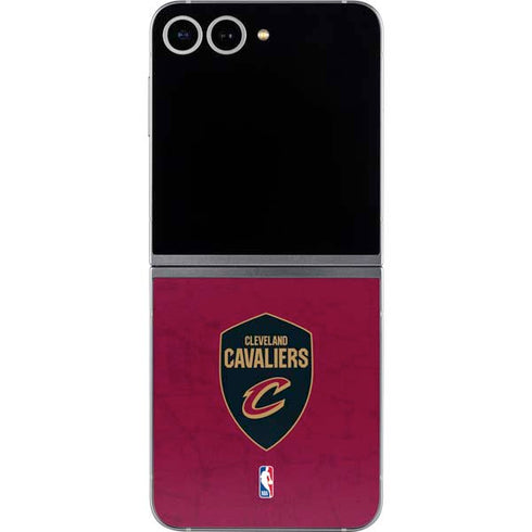 NBA Cleveland Cavaliers Distressed Galaxy Z Flip6 Skin