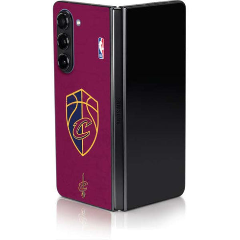 NBA Cleveland Cavaliers Distressed Galaxy Z Fold5 5G Skin