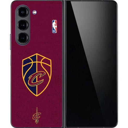NBA Cleveland Cavaliers Distressed Galaxy Z Fold5 5G Skin