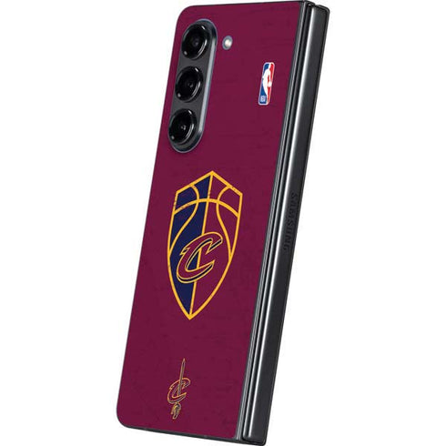 NBA Cleveland Cavaliers Distressed Galaxy Z Fold5 5G Skin