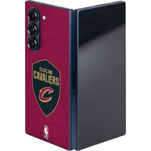 NBA Cleveland Cavaliers Distressed Galaxy Z Fold6 Skin