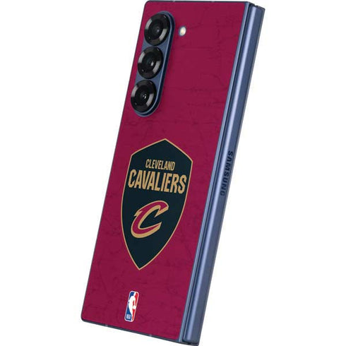 NBA Cleveland Cavaliers Distressed Galaxy Z Fold6 Skin
