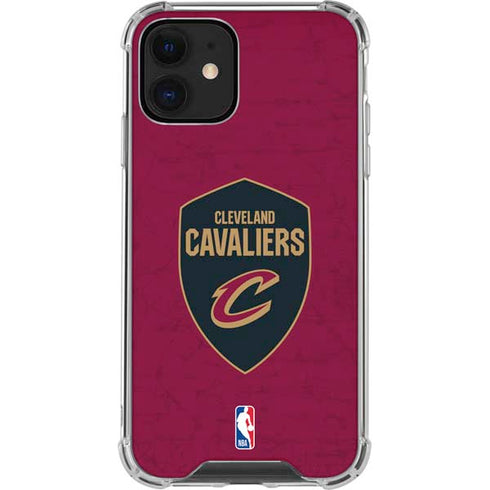 NBA Cleveland Cavaliers Distressed iPhone 12 Mini Clear Case