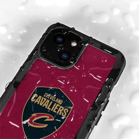 NBA Cleveland Cavaliers Distressed iPhone 15 Plus Waterproof Case