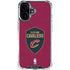 NBA Cleveland Cavaliers Distressed iPhone 16 Clear Case