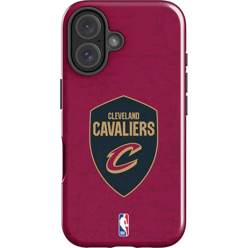 NBA Cleveland Cavaliers Distressed iPhone 16 Plus Impact Case