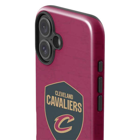 NBA Cleveland Cavaliers Distressed iPhone 16 Plus Impact Case