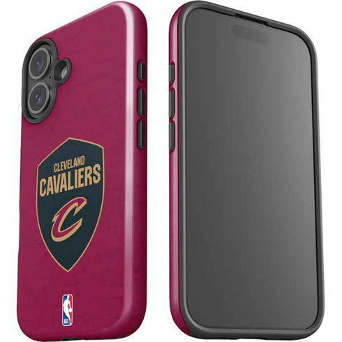 NBA Cleveland Cavaliers Distressed iPhone 16 Plus Impact Case
