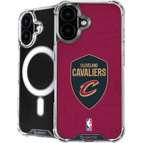 NBA Cleveland Cavaliers Distressed iPhone 16 Plus MagSafe Case