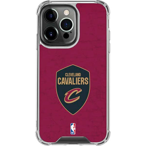 NBA Cleveland Cavaliers Distressed iPhone 16 Pro Clear Case
