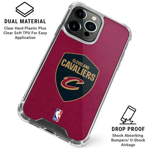 NBA Cleveland Cavaliers Distressed iPhone 16 Pro Clear Case