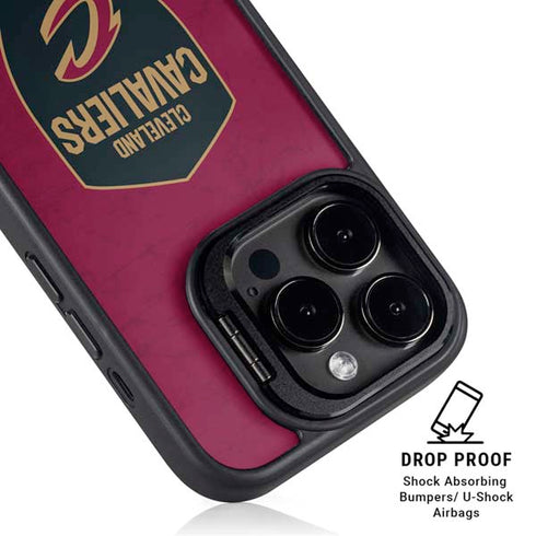 NBA Cleveland Cavaliers Distressed iPhone 16 Pro Kickstand Case
