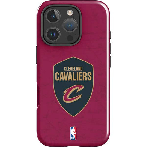 NBA Cleveland Cavaliers Distressed iPhone 16 Pro Max Impact Case