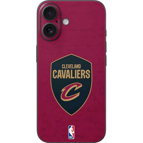 NBA Cleveland Cavaliers Distressed iPhone 16 Skin
