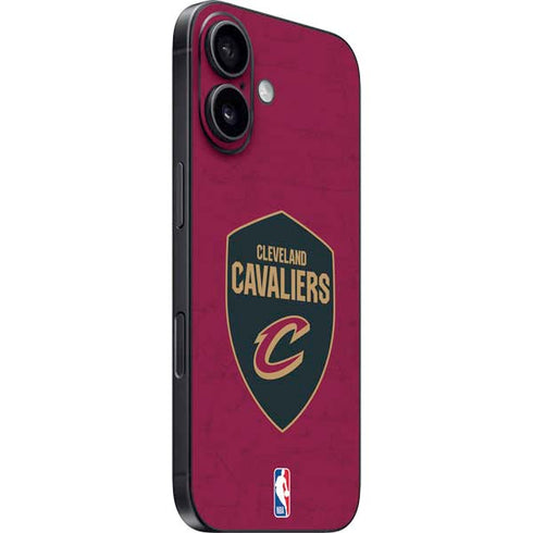 NBA Cleveland Cavaliers Distressed iPhone 16 Skin