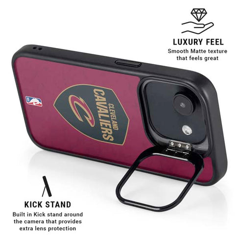 NBA Cleveland Cavaliers Distressed iPhone 16e Kickstand Case
