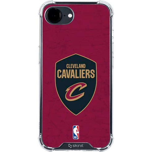 NBA Cleveland Cavaliers Distressed iPhone 16e Clear Case
