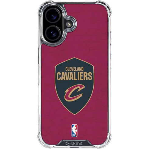 NBA Cleveland Cavaliers Distressed iPhone 17 Clear Case