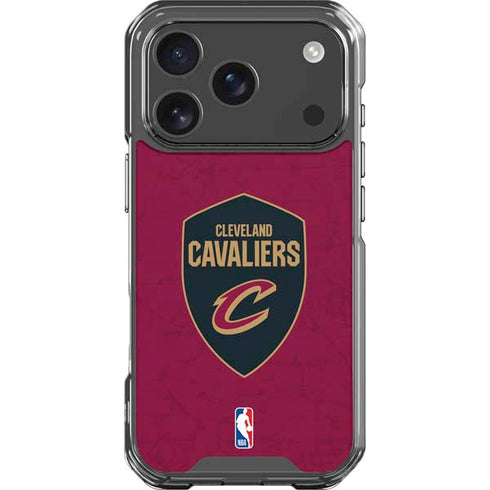 NBA Cleveland Cavaliers Distressed iPhone 18 Pro Clear Case
