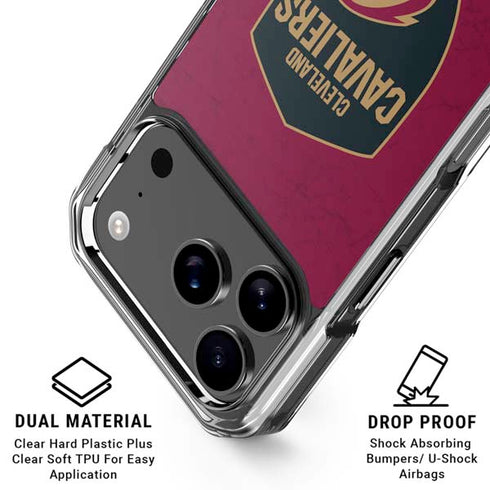 NBA Cleveland Cavaliers Distressed iPhone 18 Pro Clear Case