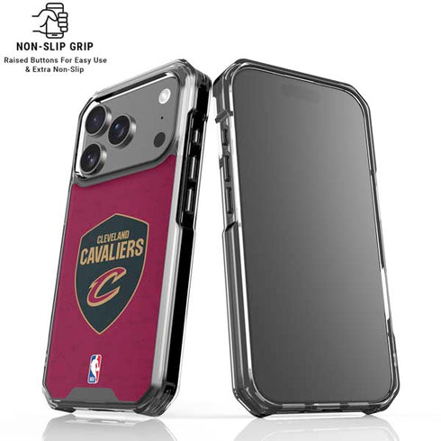 NBA Cleveland Cavaliers Distressed iPhone 18 Pro Clear Case