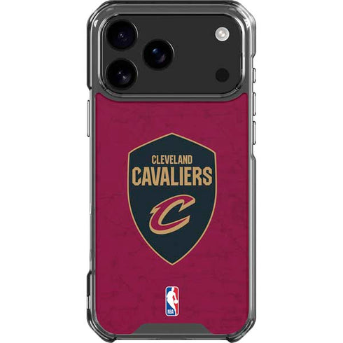 NBA Cleveland Cavaliers Distressed iPhone 18 Pro Max Clear Case
