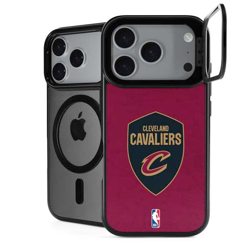 NBA Cleveland Cavaliers Distressed iPhone 18 Pro Max Kickstand Case