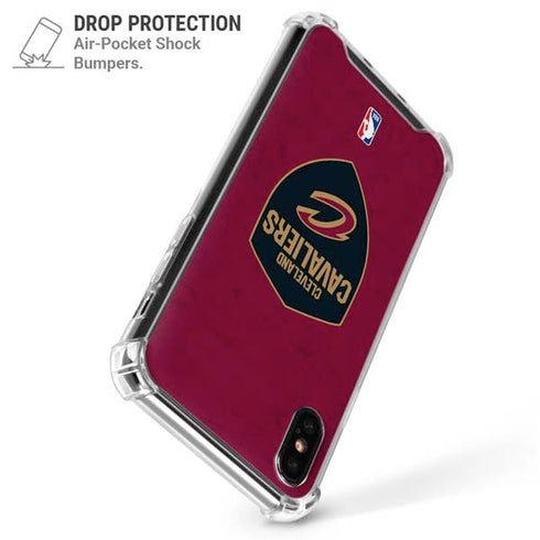 NBA Cleveland Cavaliers Distressed iPhone X/XS Clear Case