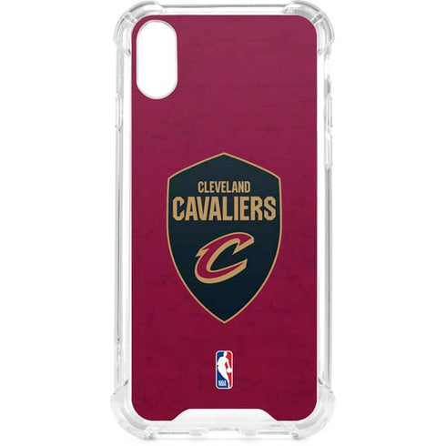 NBA Cleveland Cavaliers Distressed iPhone XS Clear Case