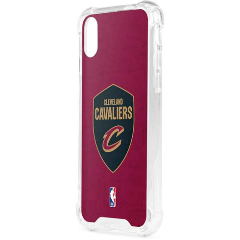 NBA Cleveland Cavaliers Distressed iPhone XS Clear Case