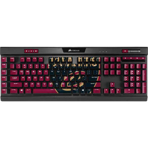 NBA Cleveland Cavaliers Distressed K95 RGB PLATINUM Mechanical Gaming Keyboard Skin