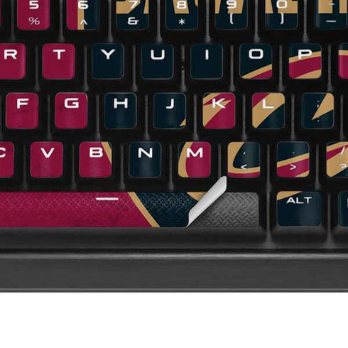 NBA Cleveland Cavaliers Distressed K95 RGB PLATINUM Mechanical Gaming Keyboard Skin