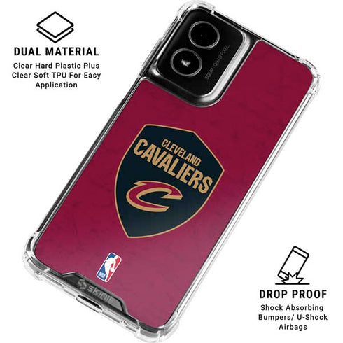 NBA Cleveland Cavaliers Distressed Moto G Power 5G (2024) Clear Case