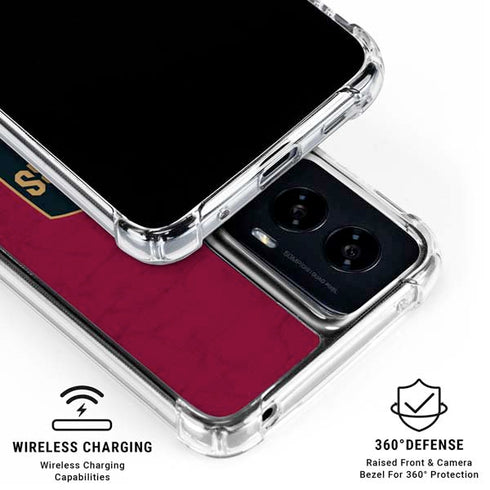NBA Cleveland Cavaliers Distressed Moto G Power 5G (2024) Clear Case