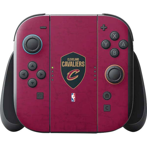 NBA Cleveland Cavaliers Distressed Nintendo Switch 2 (2025) with Joy-Con Skin
