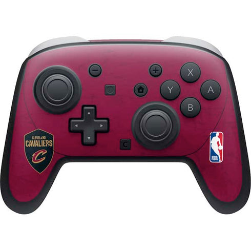 NBA Cleveland Cavaliers Distressed Nintendo Switch 2 (2025) Pro Controller Skin