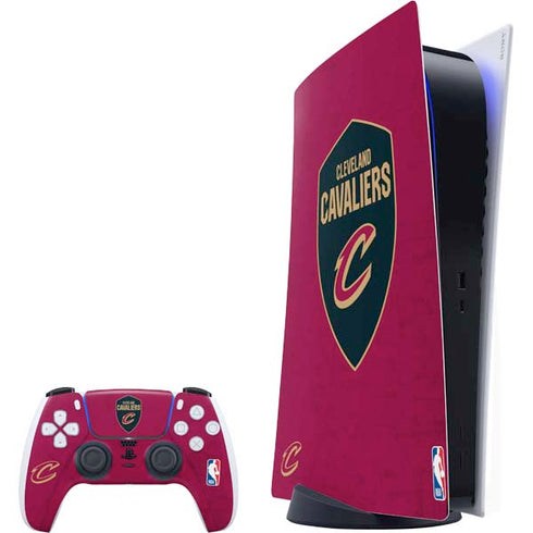 NBA Cleveland Cavaliers Distressed PlayStation PS5 Skins