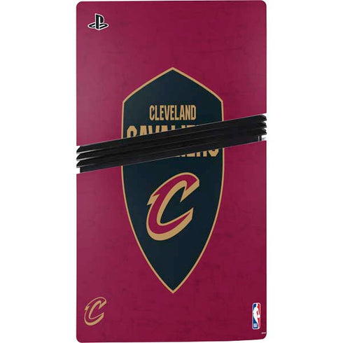NBA Cleveland Cavaliers Distressed PS5 Pro Bundle Skin