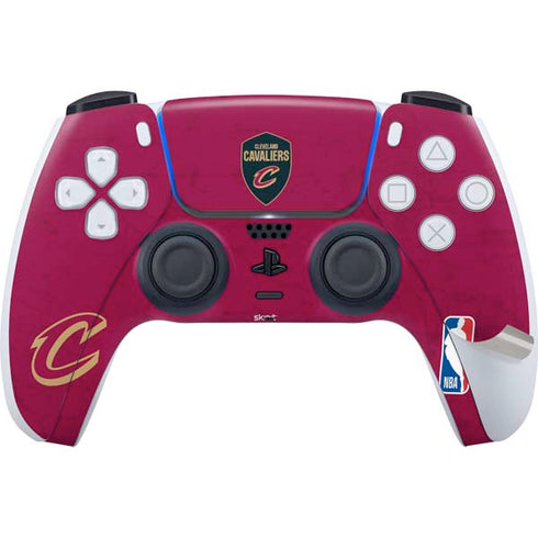 NBA Cleveland Cavaliers Distressed PS5 Pro Disk Bundle Skin