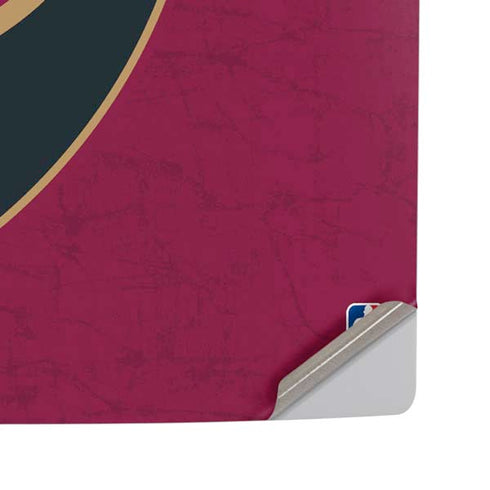 NBA Cleveland Cavaliers Distressed PS5 Pro Disk Console Skin