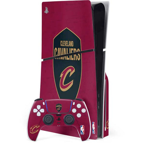 NBA Cleveland Cavaliers Distressed PlayStation PS5 Skins
